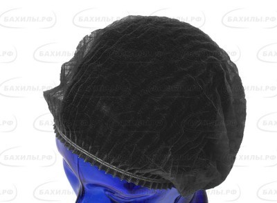 Шапочка "шарлотта" черная