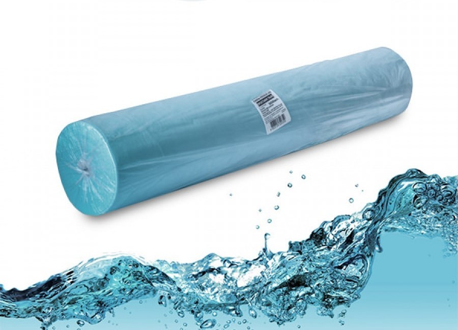 Простыня нетканая рулон 90х200 голубой