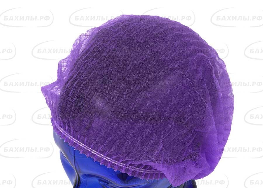 Шапочка "шарлотта" фиолетовая