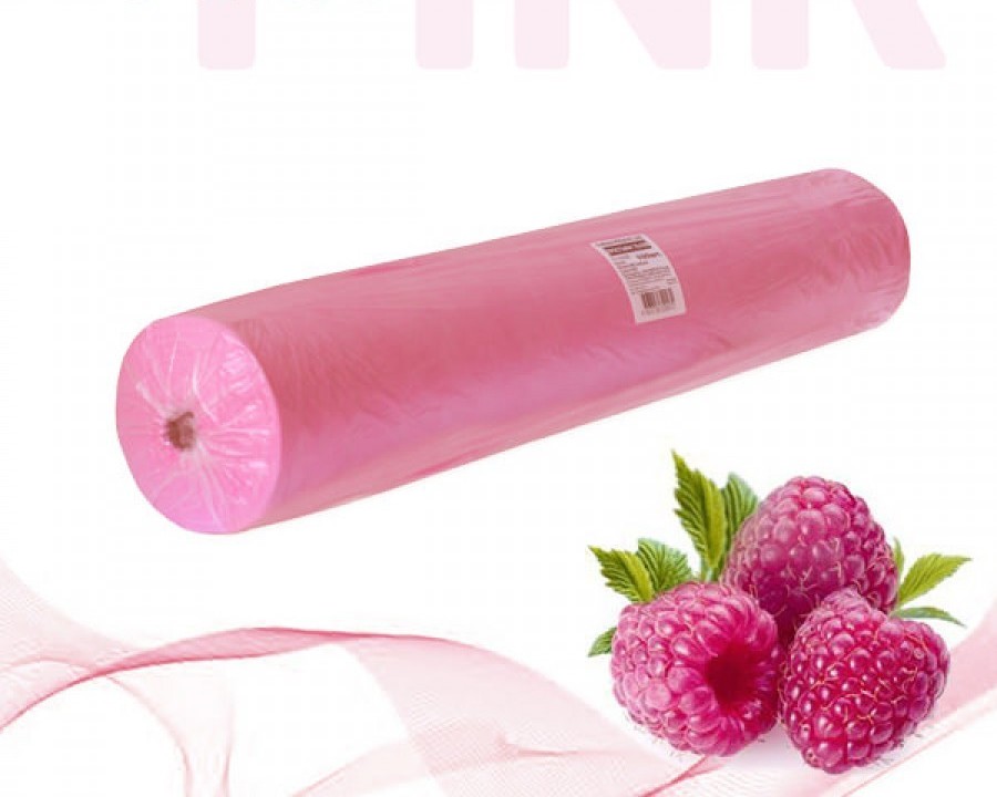 Простыня нетканая рулон 70х200 розовый